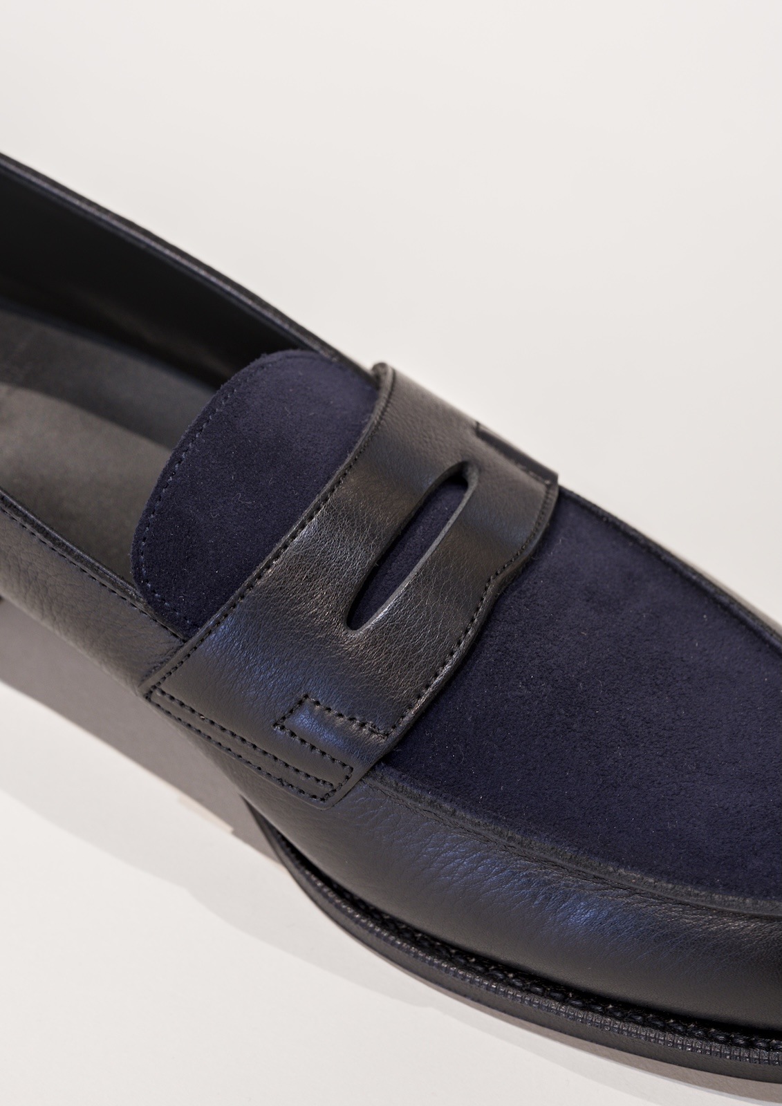 NAVY PANEL LOAFER for CATHEDRAL