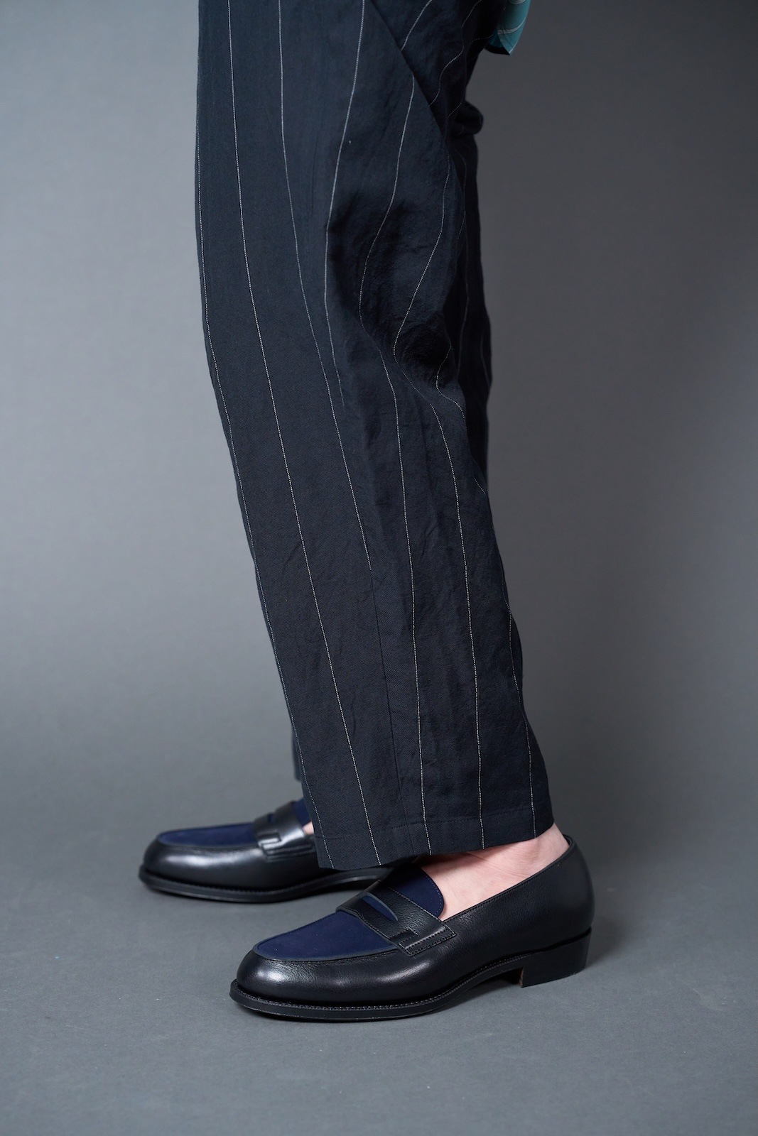 NAVY PANEL LOAFER for CATHEDRAL
