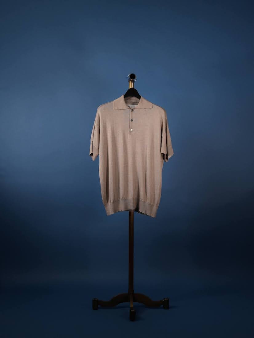 SILK CASHMERE POLO