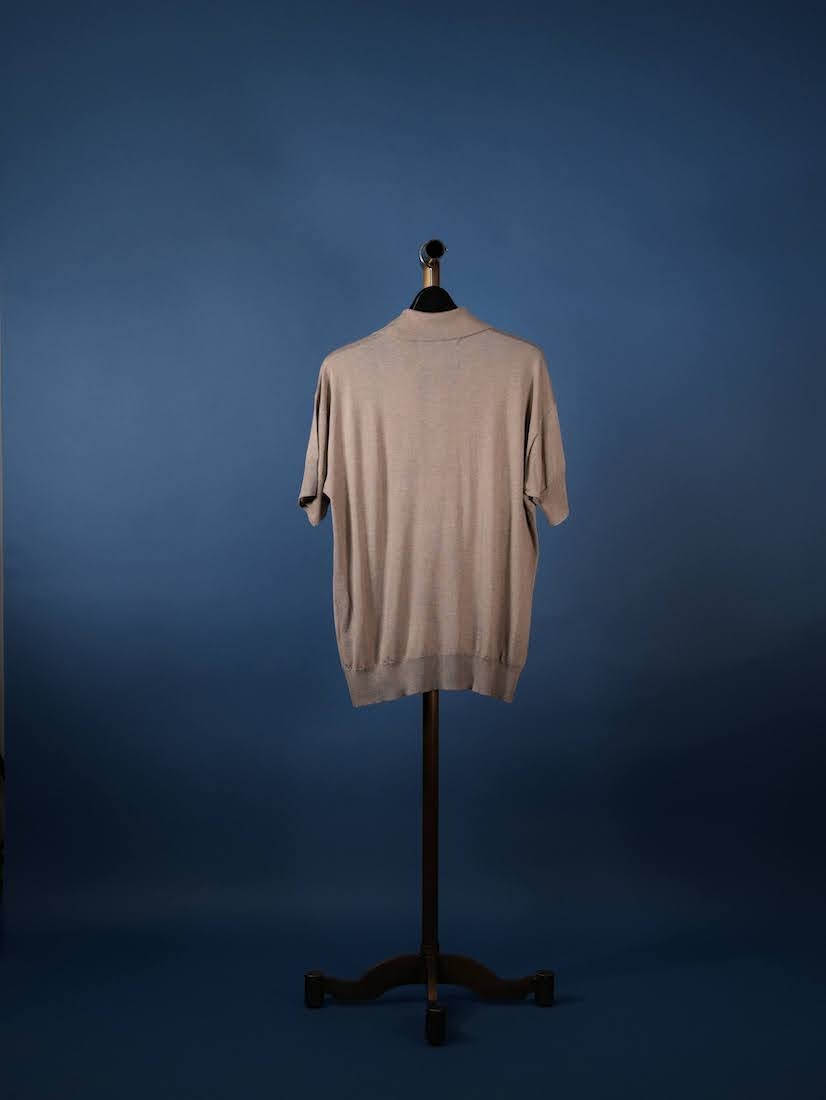 SILK CASHMERE POLO
