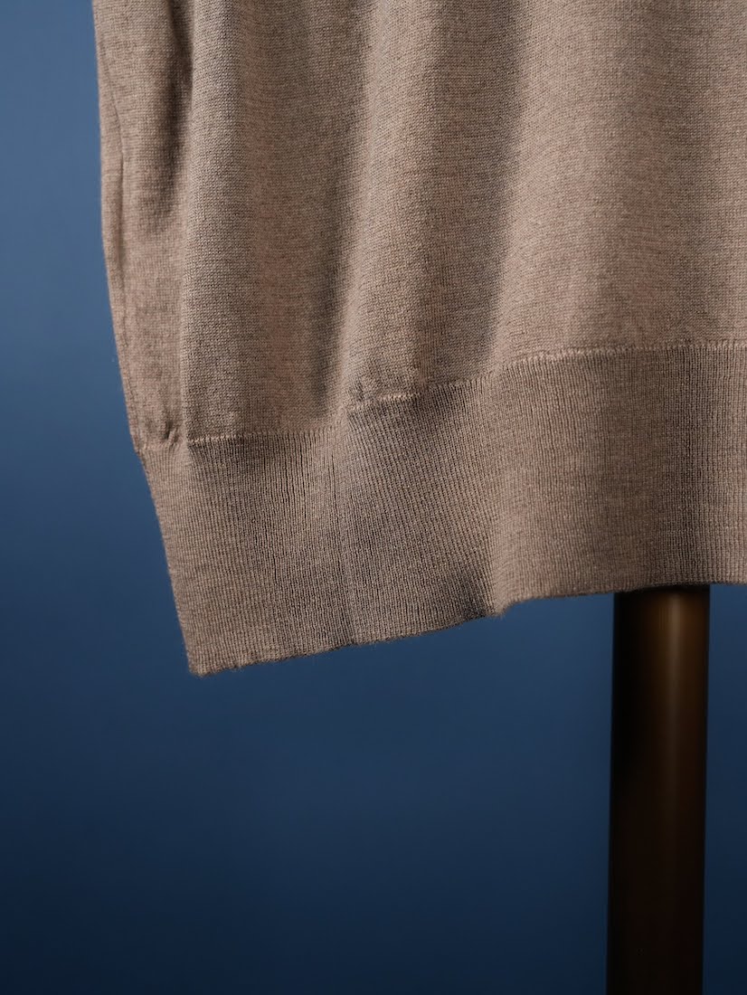 SILK CASHMERE POLO