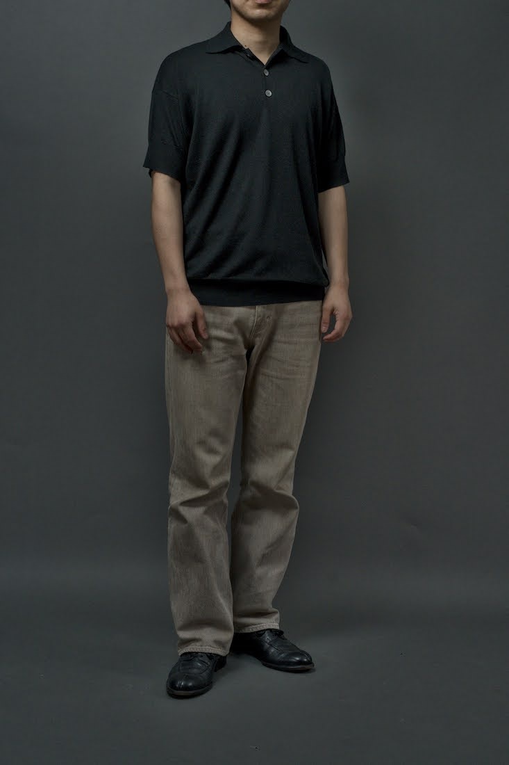 SILK CASHMERE POLO