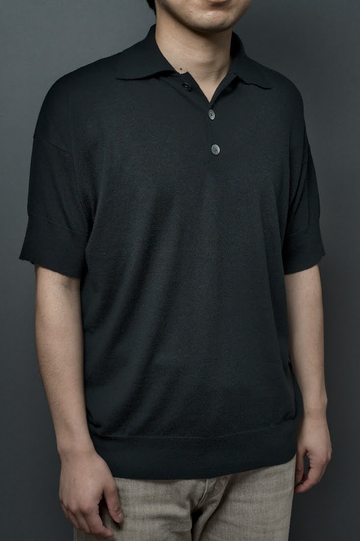 SILK CASHMERE POLO