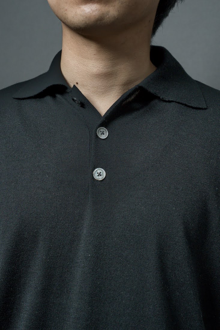 SILK CASHMERE POLO