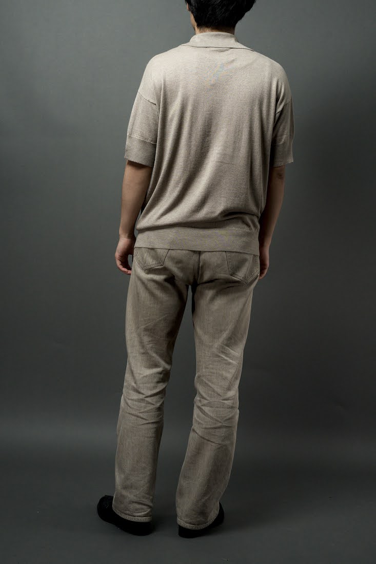 SILK CASHMERE POLO