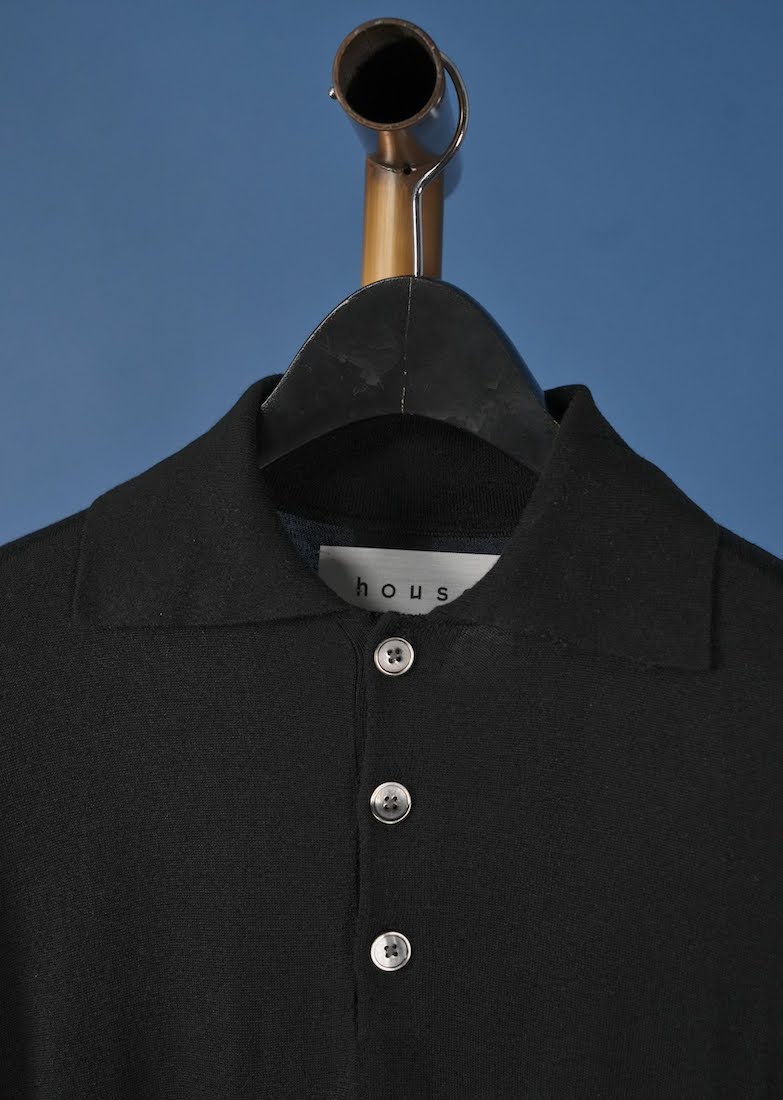 SILK CASHMERE POLO