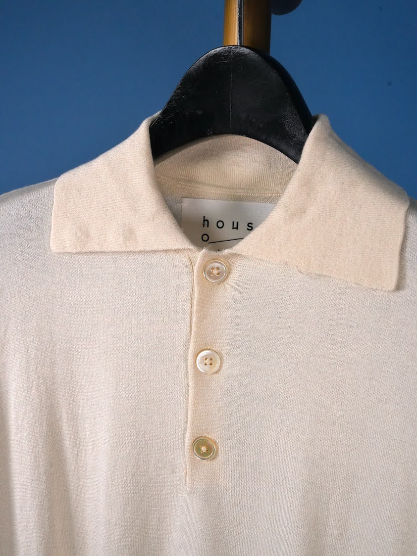 SILK CASHMERE POLO