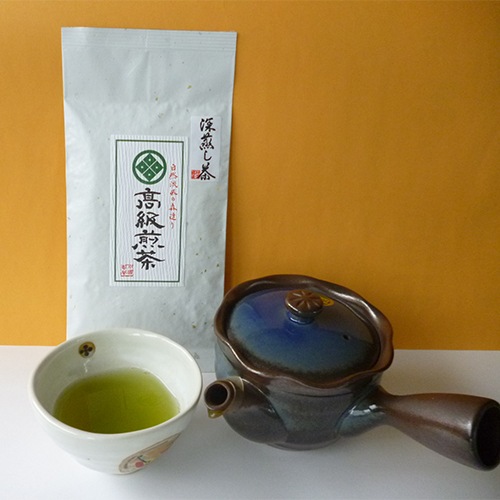 ネコポス便（全国一律）　静岡（森町産）深蒸し茶 100g ５本セット（高級煎茶）