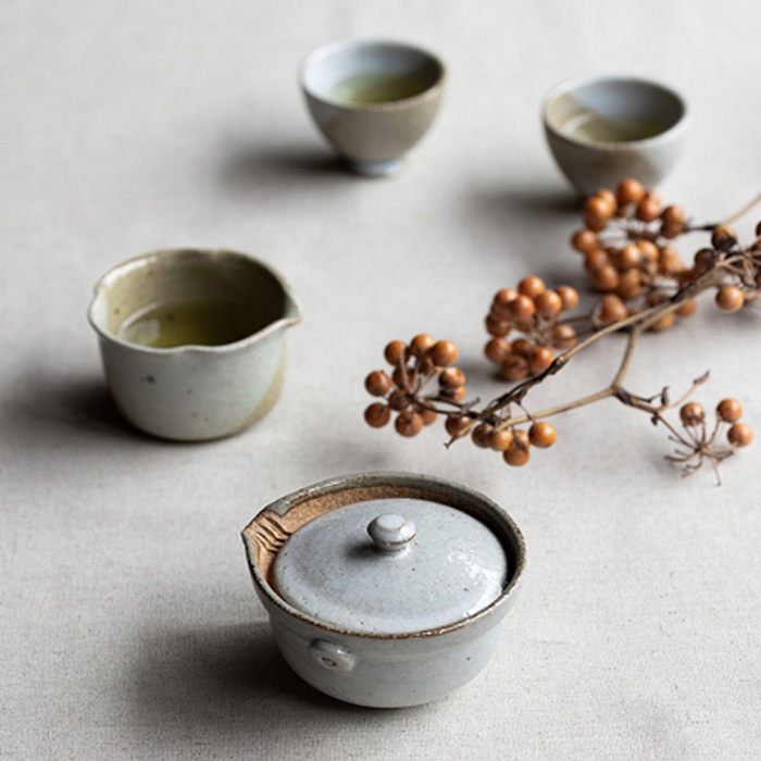上かぶせ茶　白磁