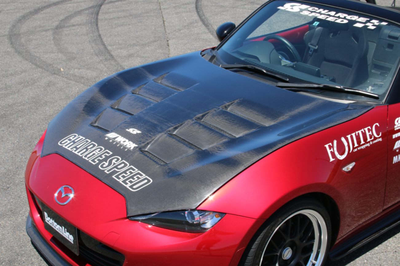 チャージスピード ロードスター ND5RC ボンネット（ダクト付） FRP製