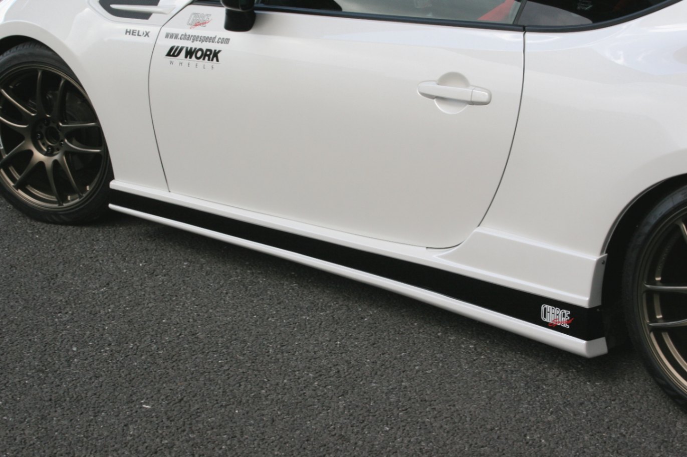 直接引取限定】TOYOTA ZN6 86 モデリスタサイドステップ左右 白 希少20