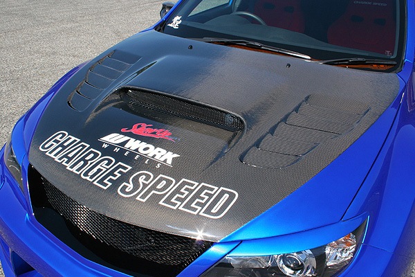 チャージスピード IMPREZA WRX STI GV＃ ボンネット ダクト付 カーボン