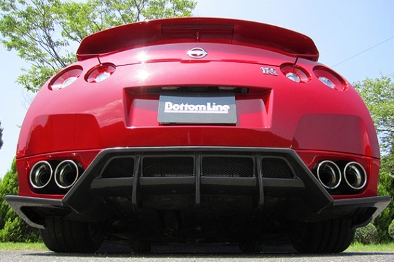 R35GTR中期型リアディフューザー GT-R 【M's】日産 R35 (中期/後期) AIMGAIN GT type2 リア