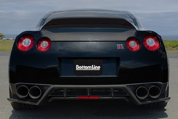 R35GTR中期型リアディフューザー GT-R 【M's】日産 R35 (中期/後期) AIMGAIN GT type2 リア