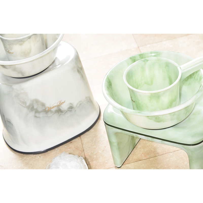 シンカテック 角型 風呂椅子 HL Water Land グレー ｢風呂椅子角 WL-LX｣ 座面高 約23cm コの字型Waterland