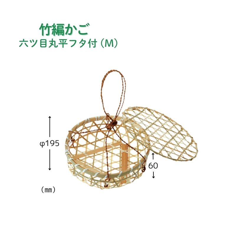 アサヒグリーン 六ツ目丸平フタ付(M)［100個入］