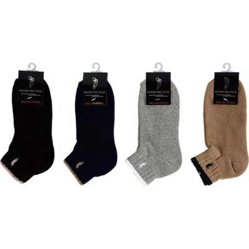婦人ショートスポーツソックス〈PLS145-99〉［12足入］