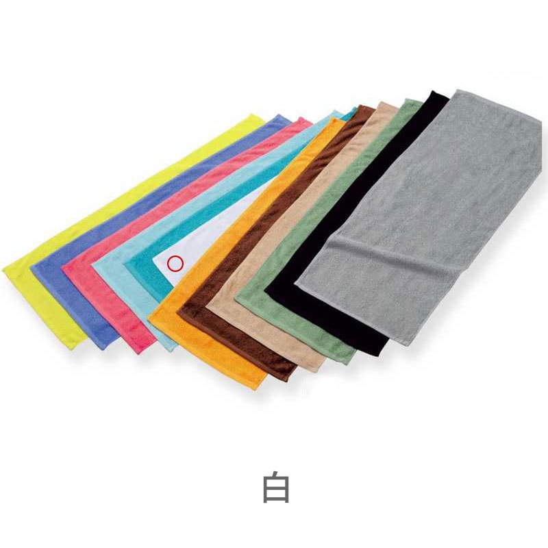 200匁 フェイスタオル 34×86㎝ 32s/2［60枚入］全6色
