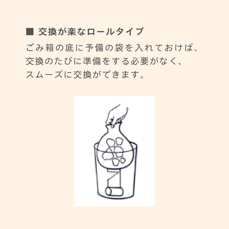 ニューフレックス 次がらくらく便利なポリ袋 45L 30枚 RHD-45［40冊入］