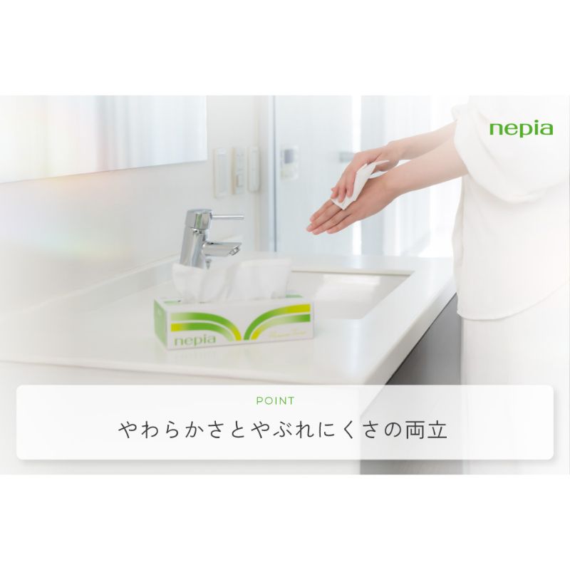 ネピア プレミアムソフト ティシュ 180組 5パック［12個入］