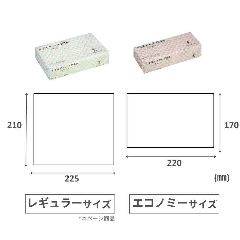 ファーストレイト ナイスペーパータオル レギュラー 200枚 FR-5612［70パック入］