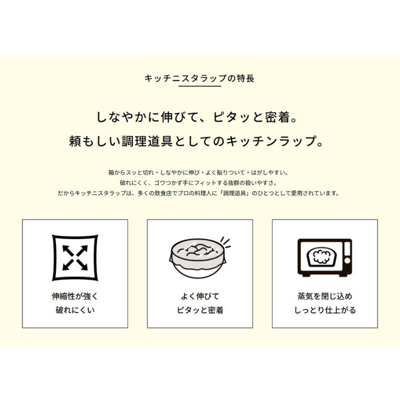 キッチニスタラップ KN30㎝x100ｍ［30本入］
