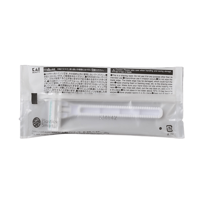 カミソリ ステラS 2枚刃 白 袋入り NTS-PW［1,000本入］