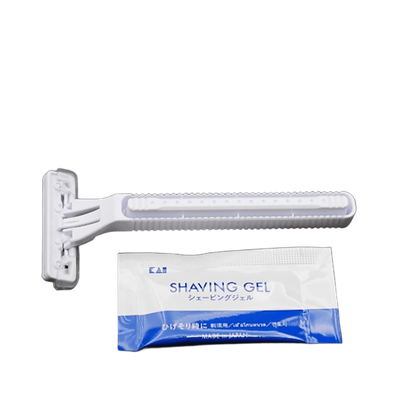 カミソリ ステラS 2枚刃 白 袋入り ジェル3g NTS-P［1,000本入］