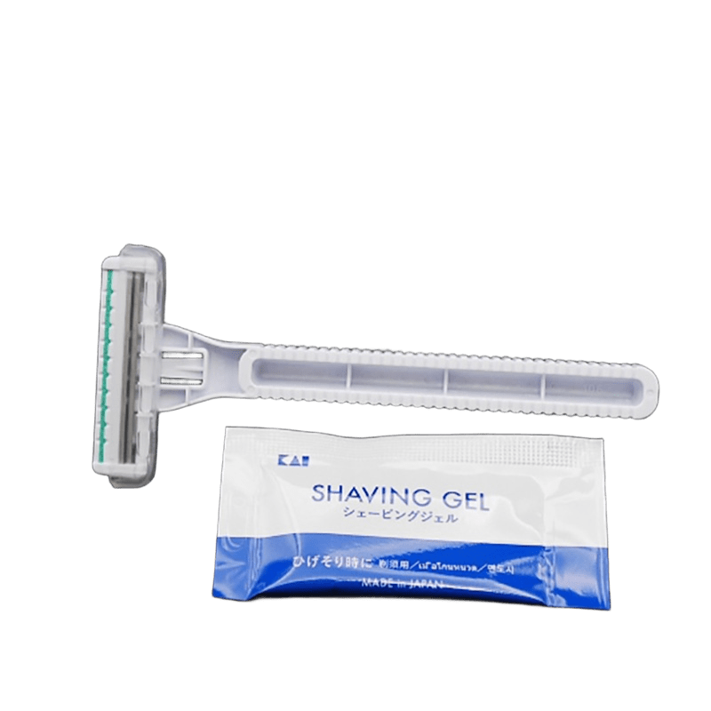 カミソリ ステラS 2枚刃 白 袋入り ジェル3g NTS-P［1,000本入
