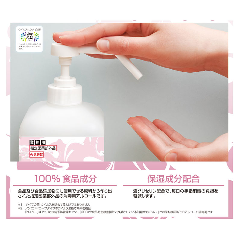 手指消毒用 エヌスター 500ml［12本入］