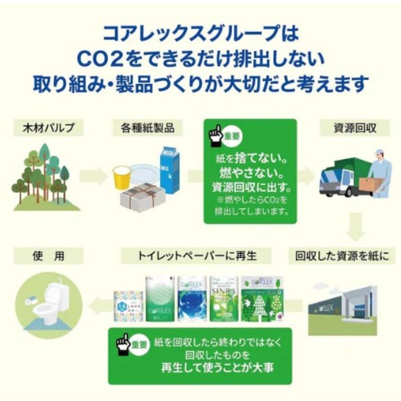 コアレックス ダブル 30m巻／シングル 60ｍ巻 12ロール［8袋入］