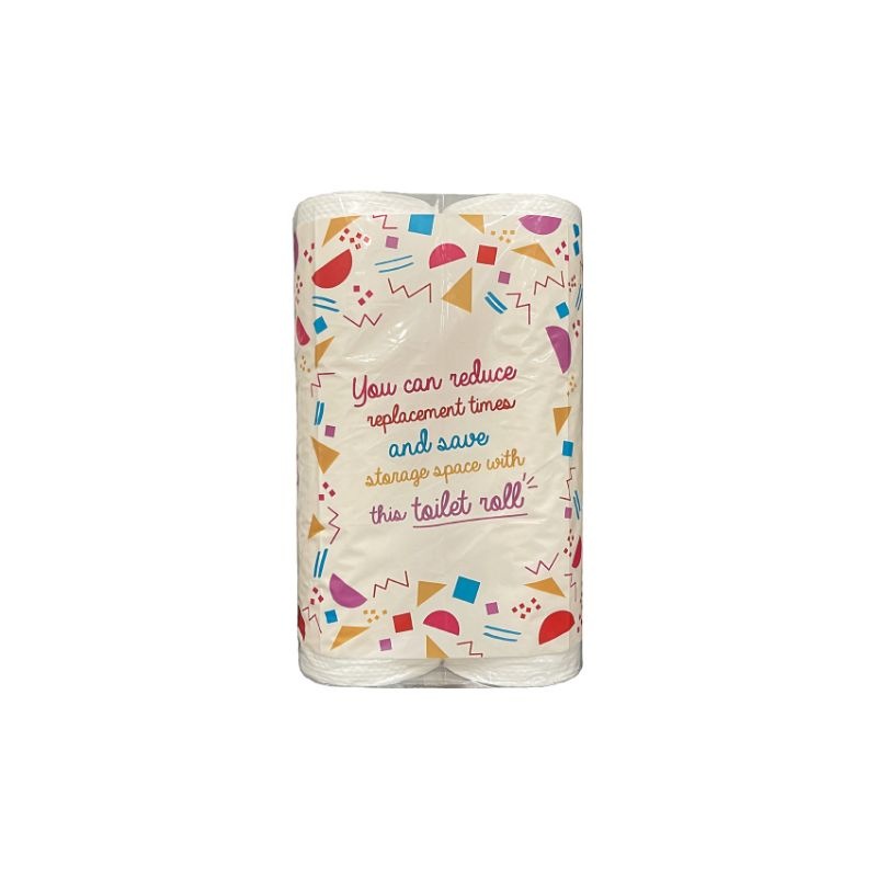 トイレットペーパー 長巻きロール ダブル 50m巻 12ロール［6袋入］