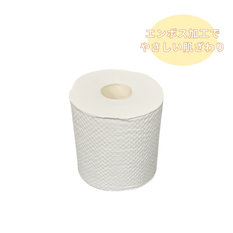 トイレットペーパー 長巻きロール ダブル 50m巻 12ロール［6袋入］