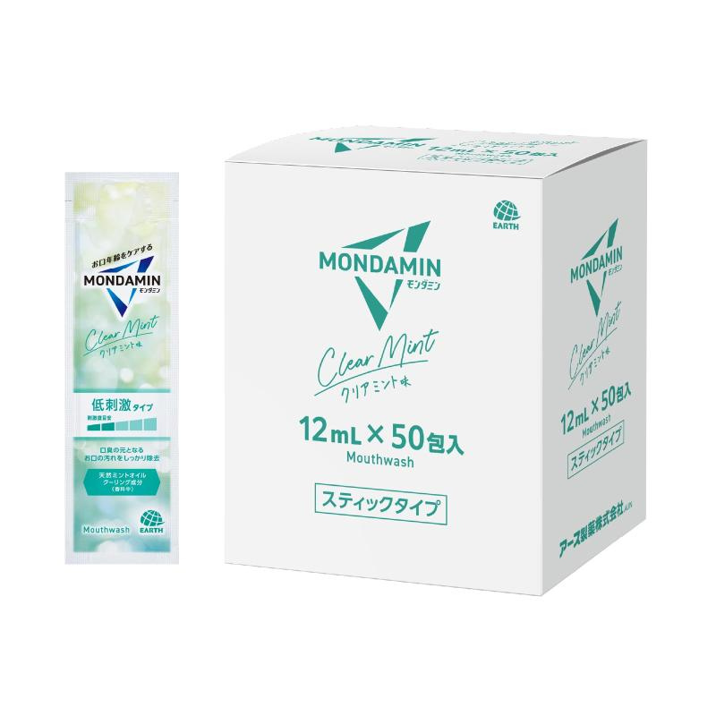 アース製薬 モンダミンクリアミント12ml スティックタイプ［600個入］