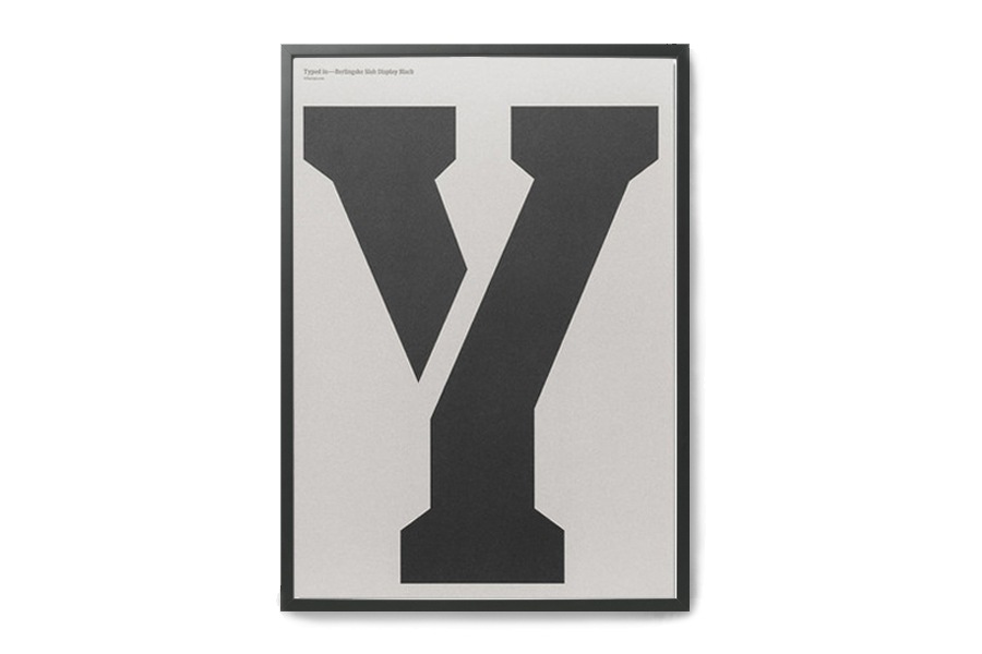 Playtype アルファベット ポスター アートプリント A3 Berlingske Y 北欧インテリア雑貨と家具の通販サイト Chloros クロロス