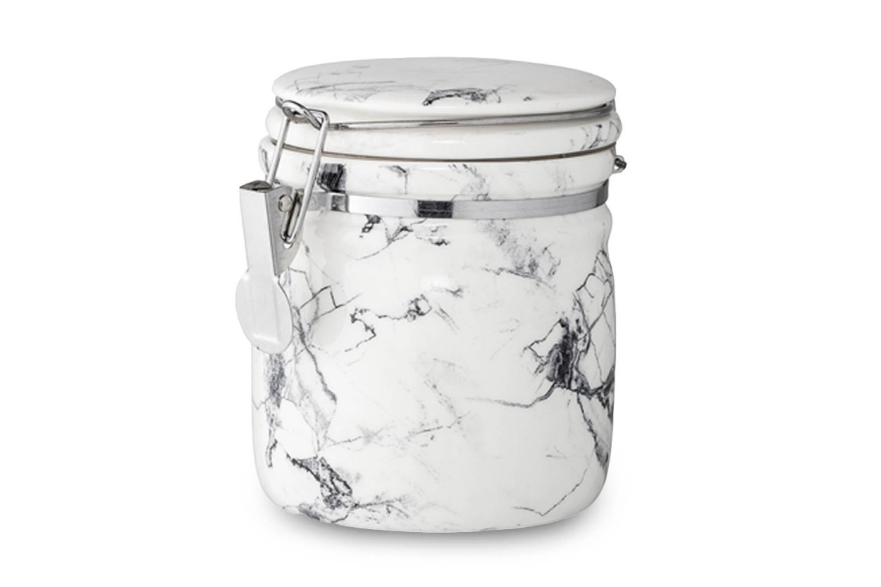 Bloomingville ブルーミングヴィル マーブルデザインのキャニスター 高さ12cm 北欧インテリア雑貨と家具の通販サイト Chloros クロロス