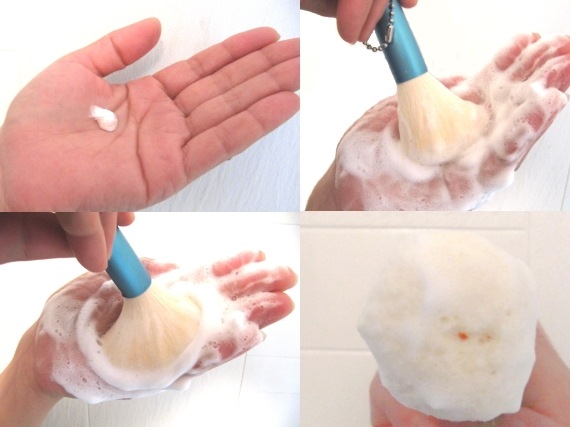 熊野化粧筆　洗顔ブラシ　（ロイヤルブルー）