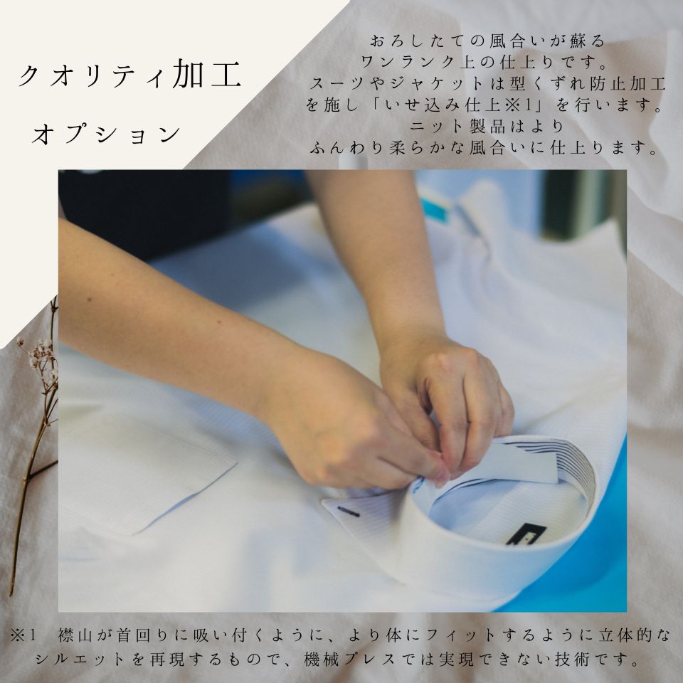 衣類クリーニング　通常プラン　エイジングケアコース　7点パック