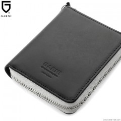GARNI SLICK ZIP FOLD WALLET - BLACK [GL19015]
