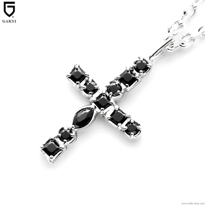 CLINK｜GARNI MIX STONE CROSS PENDANT - SILVER [GN19009]｜東京