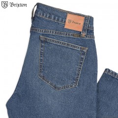 BRIXTON RESERVE 5-POCKET DENIM PANT - STANDARD FIT - (WORN INDIGO)