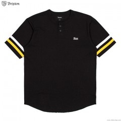 BRIXTON POTRERO II S/S HENLEY (BLACK)