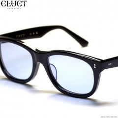 CLUCT  SUNGLASSES (BLACK / LT.BLUE LENS) #02976