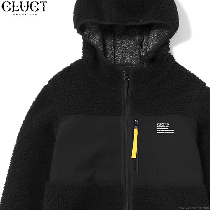 CLUCT ボアジャケット CLUCT 17AW LINED SATIN COACH JACKET ボア