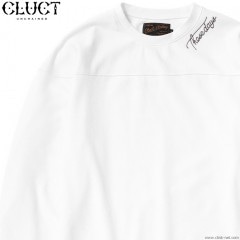 CLUCT L/S EMBRIDERY CREW SWEAT (WHITE) #02924