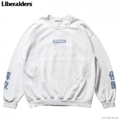 LIBERAIDERS LOGO CREWNECK SWEAT #77303 (WHITE)