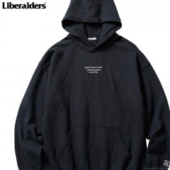 LIBERAIDERS EMBROIDERY PULLOVER HOODIE (BLACK) #77301