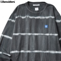 LIBERAIDERS TYE DYE STRIPED L/S TEE (BLACK) #76503