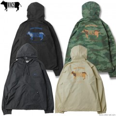 MINOS CAMO LOGO HOODED COACHES JACKET [MNS19-JK01]