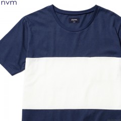 NVM FAT STRIPE SS T (NAVYWHITE) [NVM16S-CS02]